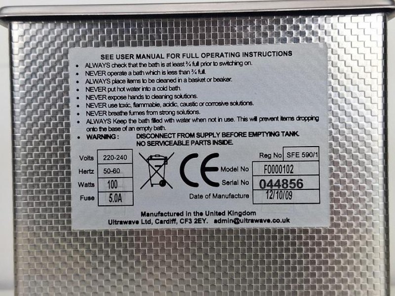 Ultrawave Ultrasonic cleaner