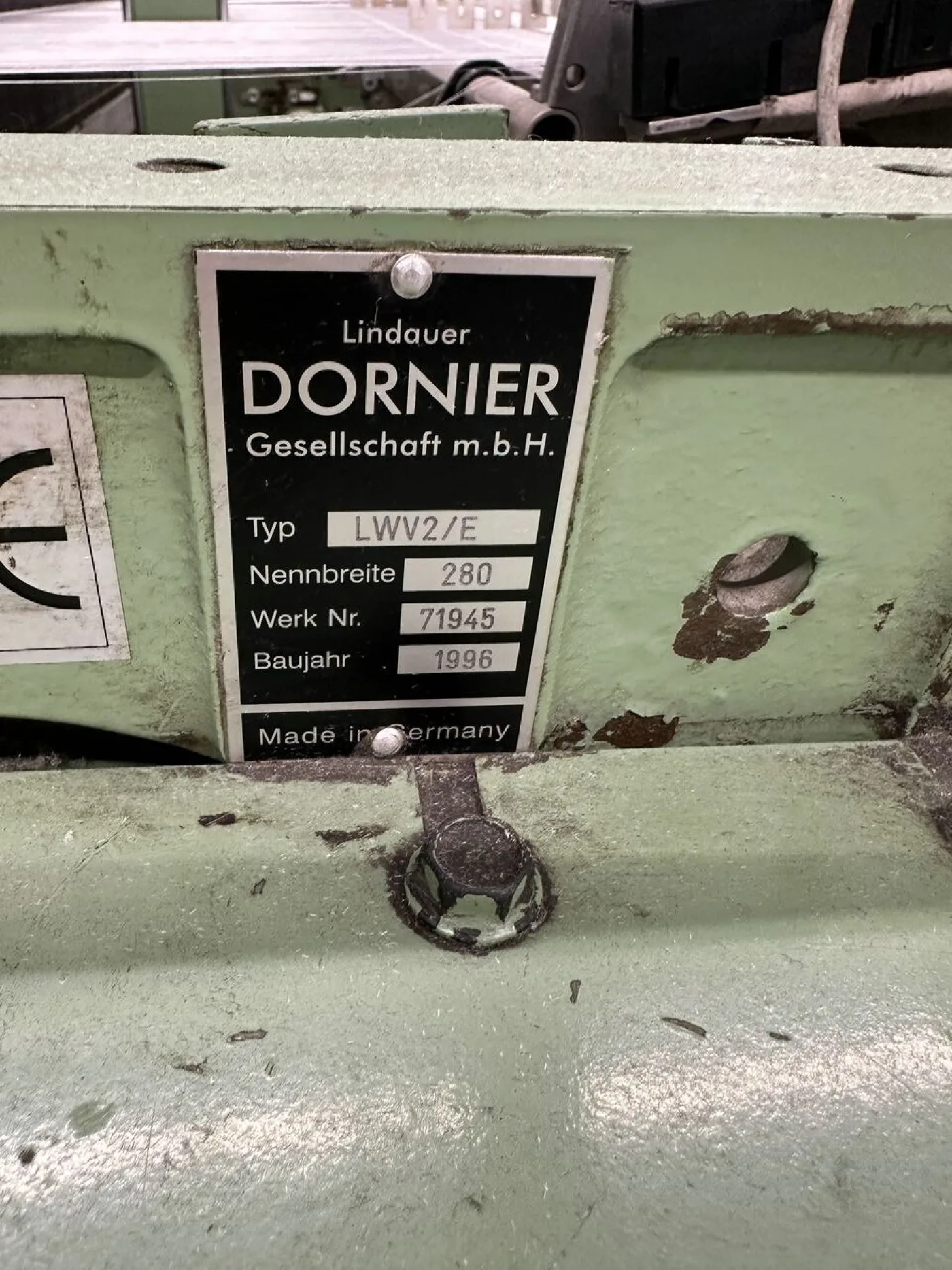 4x Dornier - airjet weaving looms LWV 4/S MNB 280-320 cm - 2