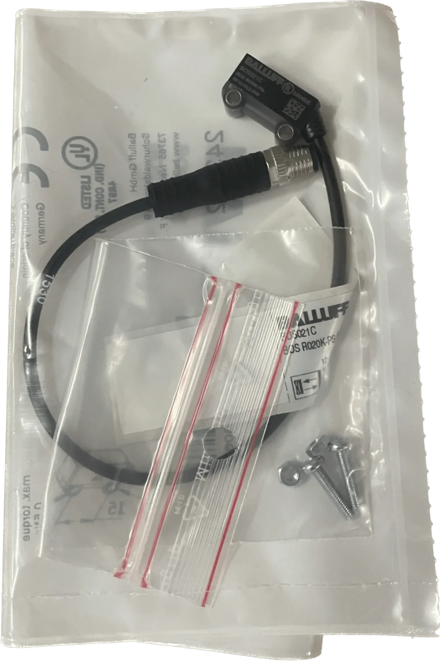 BALLUFF Lichttaster mit Hintergrundausblendung BOS R020K-PS-RF10-00,2-S49 - 1