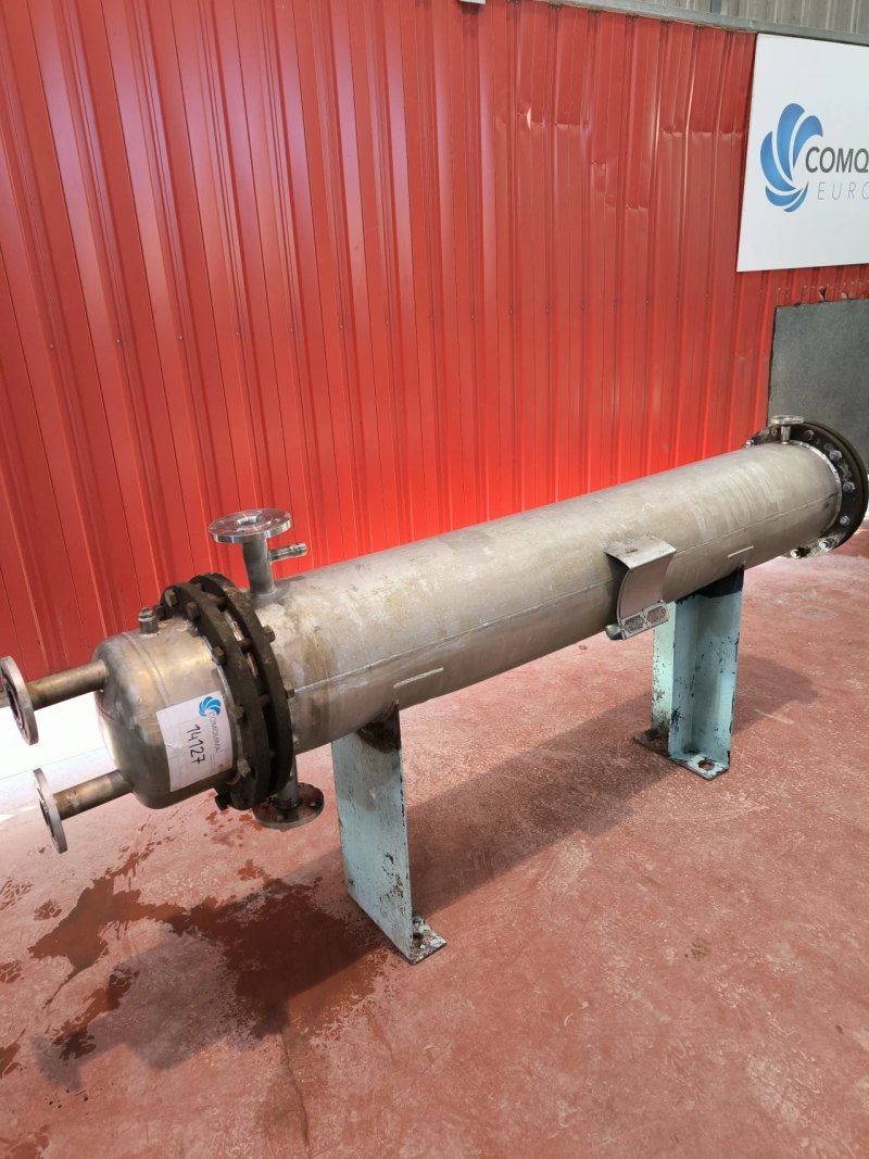 STAINLESS STEEL TUBULAR HEAT EXCHANGER 6.5 M² AGUILAR Y SALAS