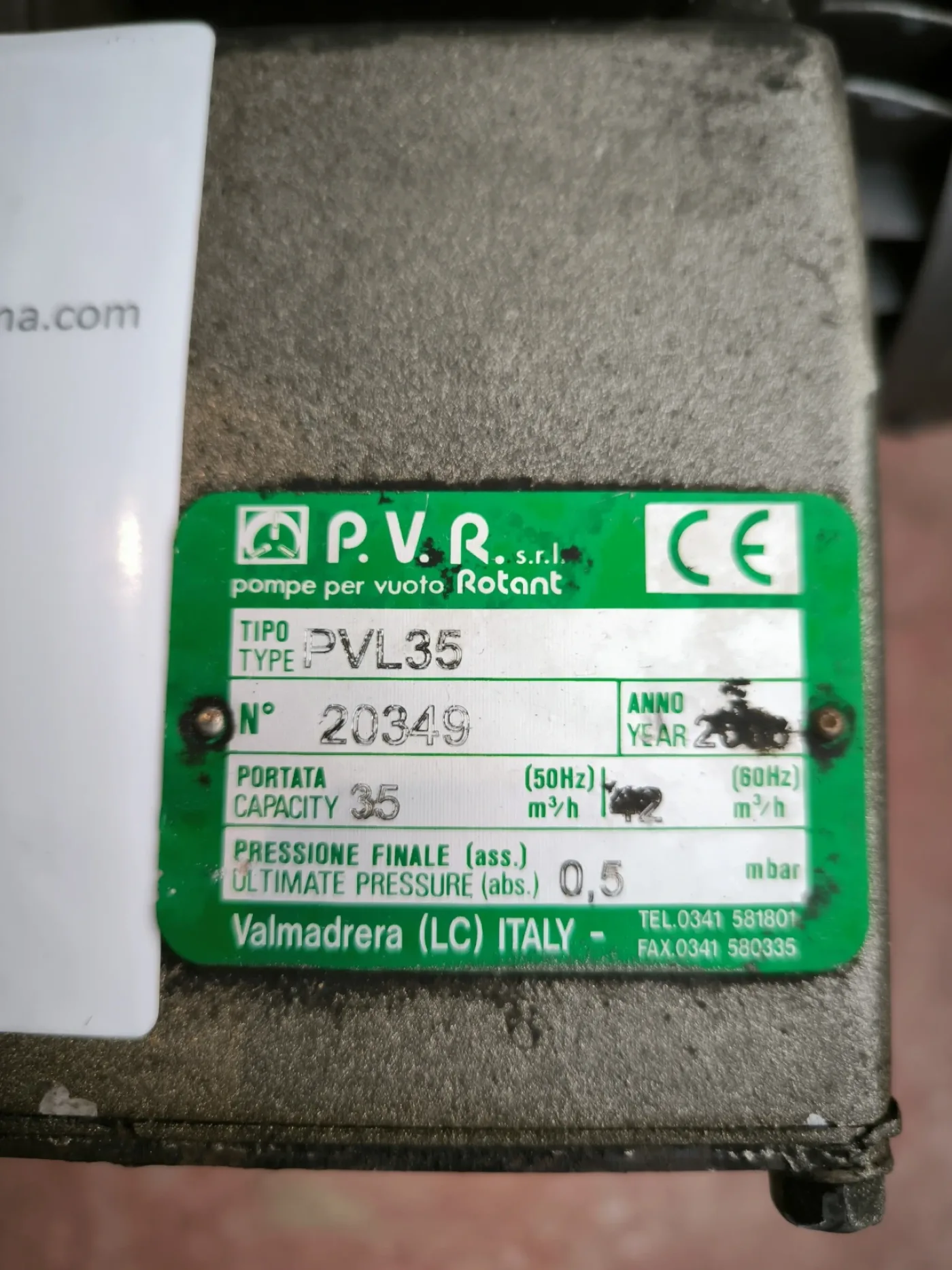 VACUUM PUMP PVR PVL35 35 M3/H - 5