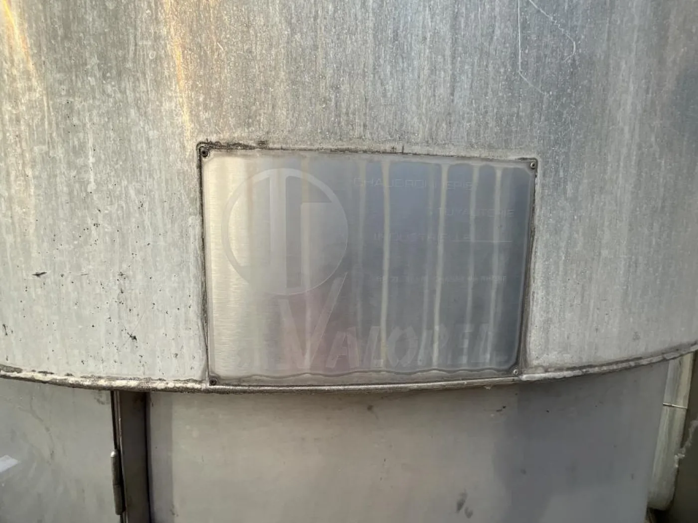 Chaudronnerie Tuyauterie Chaudronnerie Tuyauterie 37000 Litre Vertical Stainless Steel Storage Tank - T3 - 3