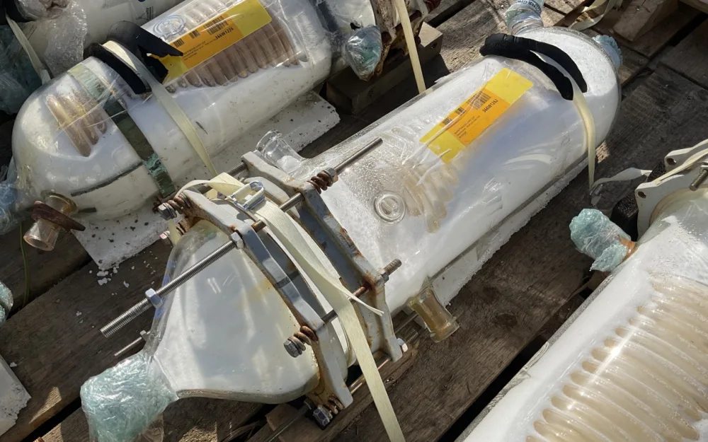 QVF Glasstechnik Glass spiral 1m² - Shell and tube heat exchanger