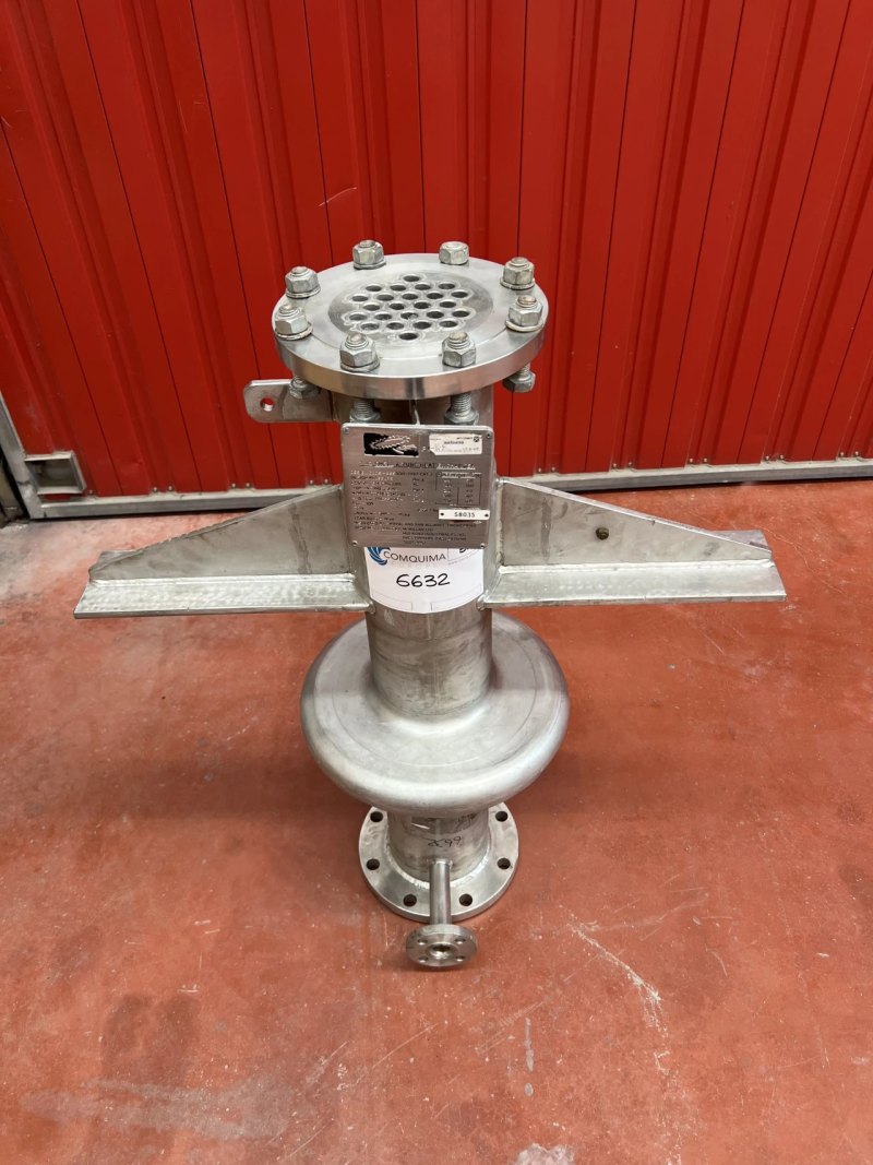 USED TUBULAR EXCHANGER 1.2 M2 STAINLESS STEEL 316L