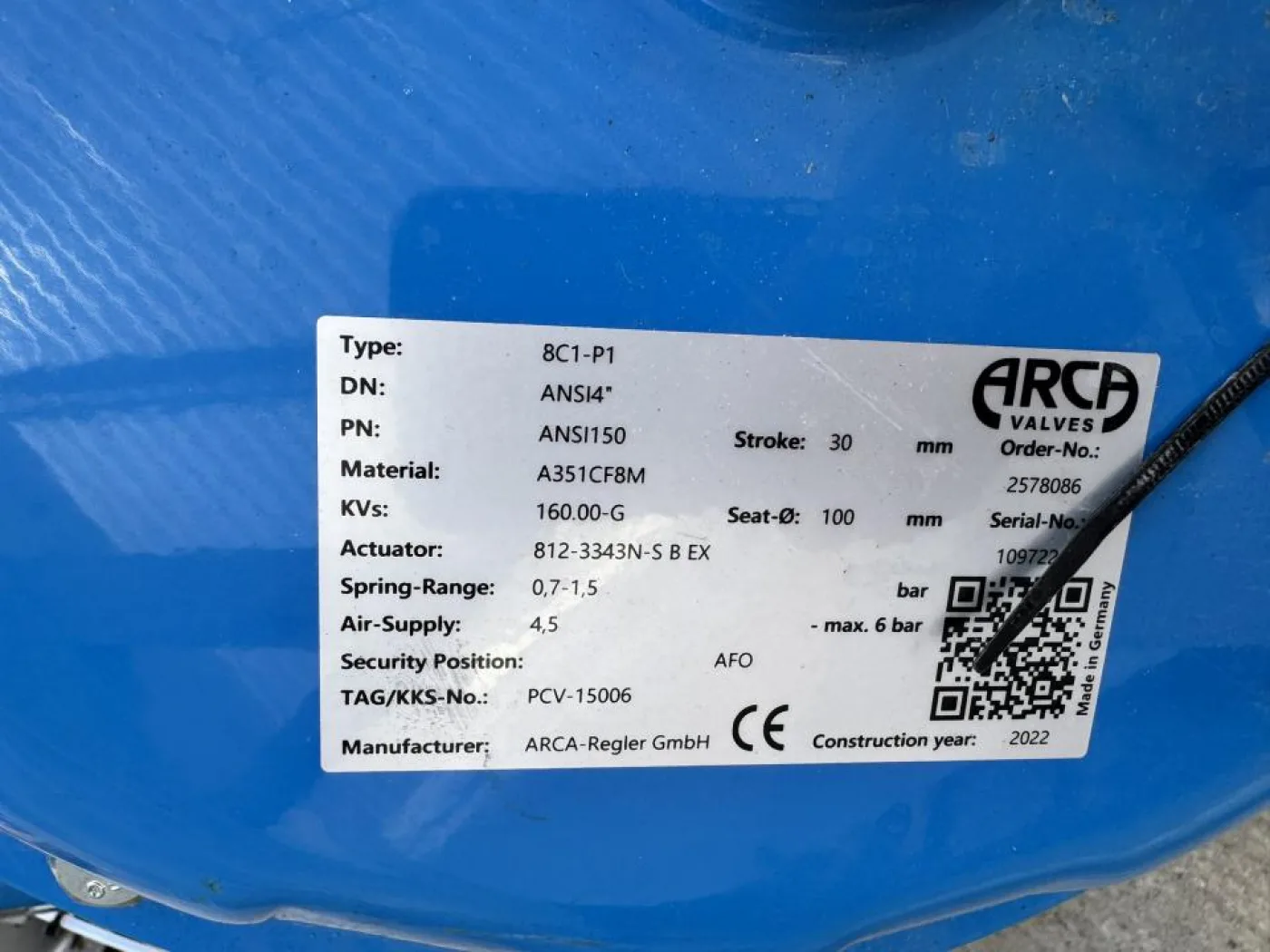 2022 ARCA ARCA control valve assembly - 2