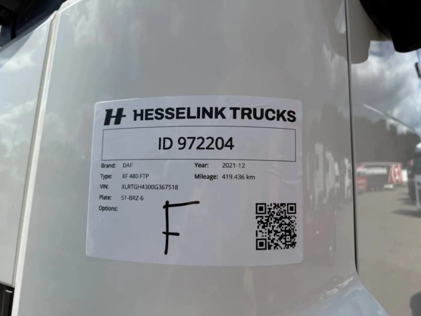 DAF XF 480 6X2 FTP Space Cab Midlift Standalone Air Conditioning Alcoa 419,436 KM NL Truck - 6
