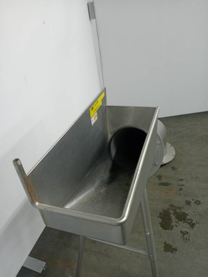 Stainless steel trough