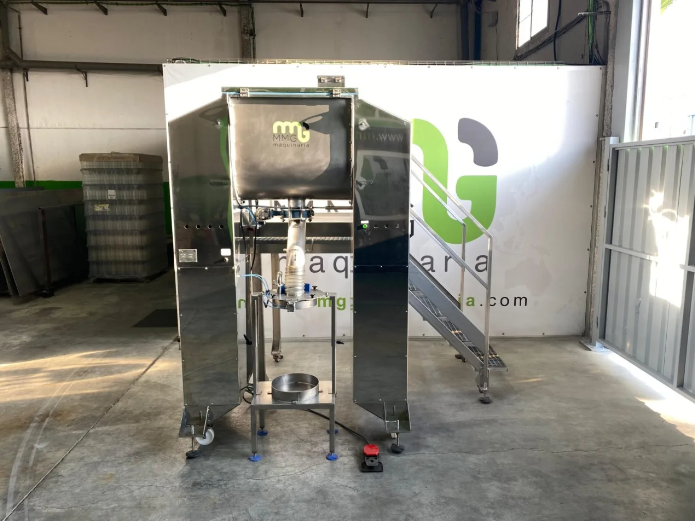 MEZCLADORA HORIZONTAL DE BANDAS 250L A/INOX NUEVA - 1