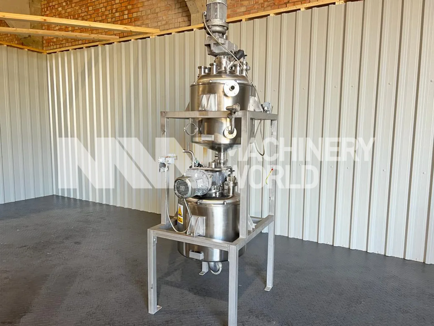 2x 50L (100L) Stainless Jacketed &amp; Insulated Process Twin Tank with Scraped Surface Mixer (Year 2014) - 1