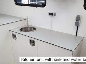 Kitchen Unit with Sink and Water Tap
