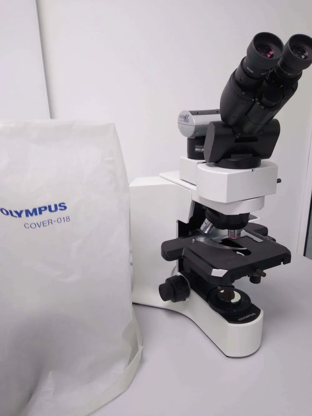 Olympus BX41 Binoculaire Biologische Microscoop met Camera