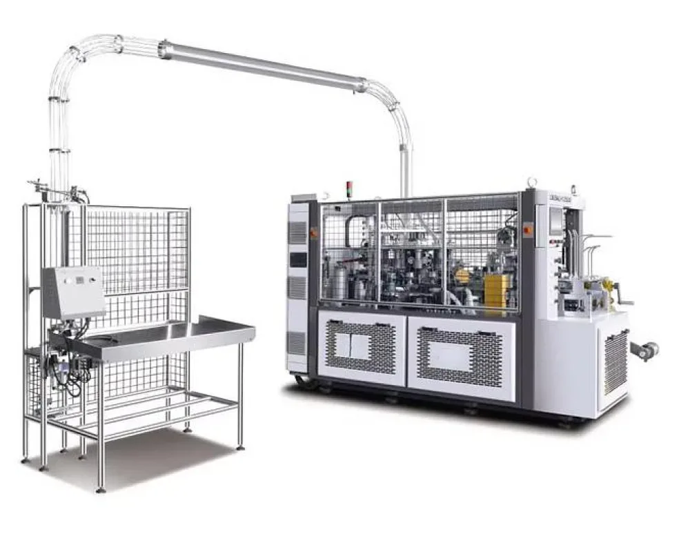Máquina automática para fabricar vasos de papel con doble plato giratorio JDSMS-C600M