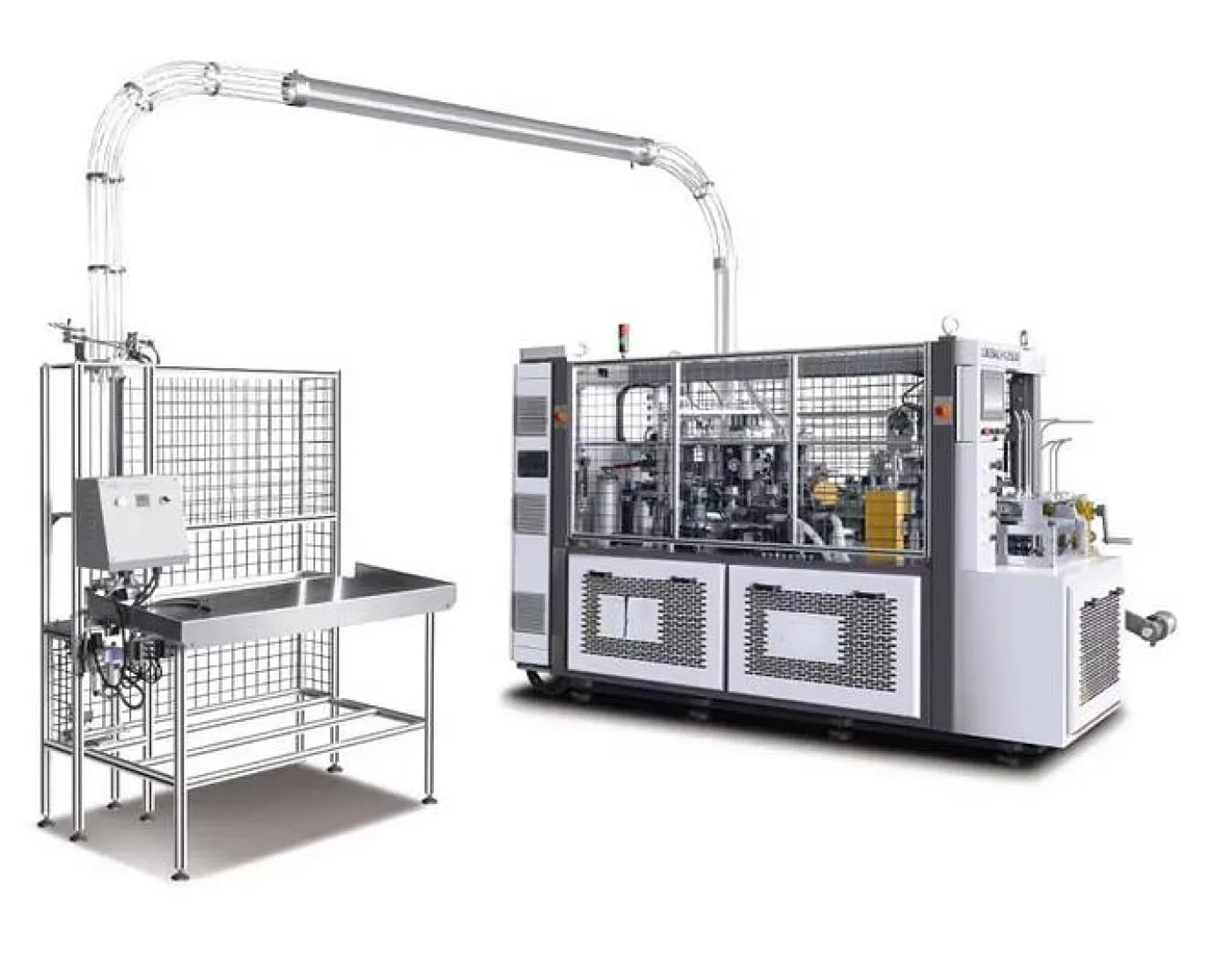 Máquina automática para fabricar vasos de papel con doble plato giratorio JDSMS-C600M - 1