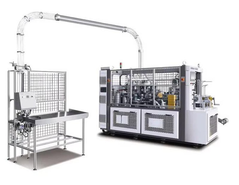 Máquina automática para fabricar vasos de papel con doble plato giratorio JDSMS-C600M