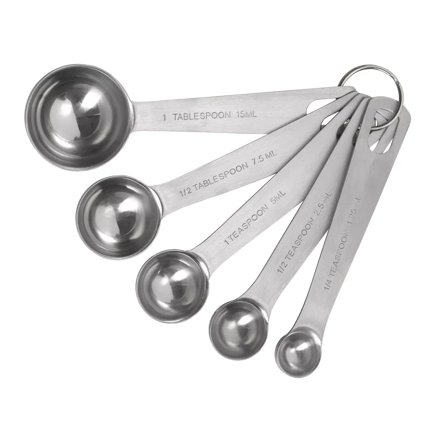 Tala Measuring Spoons • Set of 5 • Stainless Steel (Pack of 6) - islandcatering - 1