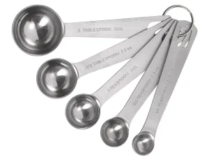 Tala Measuring Spoons • Set of 5 • Stainless Steel (Pack of 6) - islandcatering