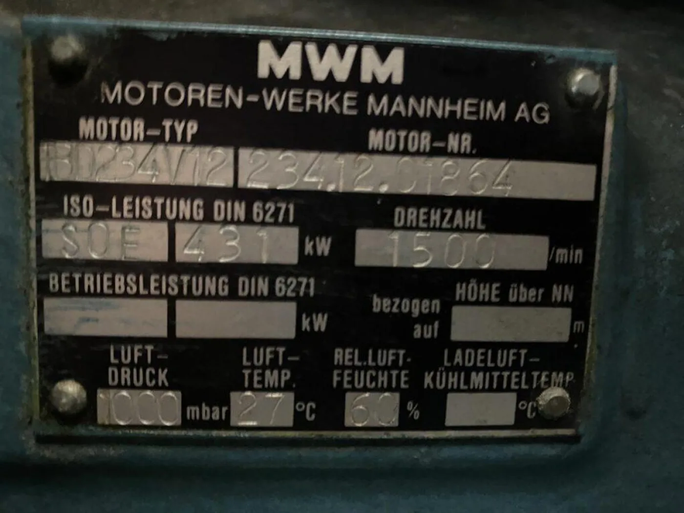 MWM TBD234-V12 - 2