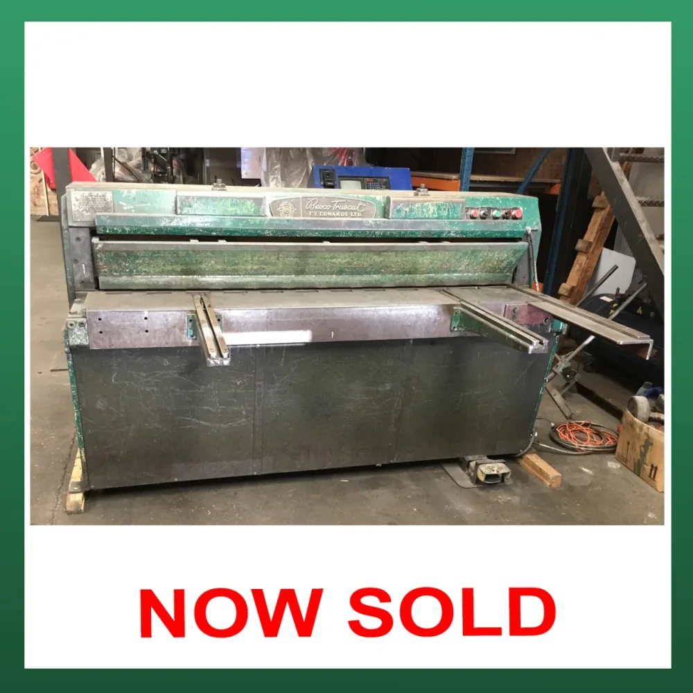 F J EDWARDS Besco Truecut Power Guillotine - WNS - W. Neal Services Ltd