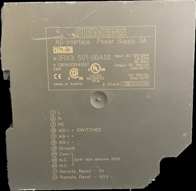 Siemens AS-i Power 3A 3RX9501-0BA00