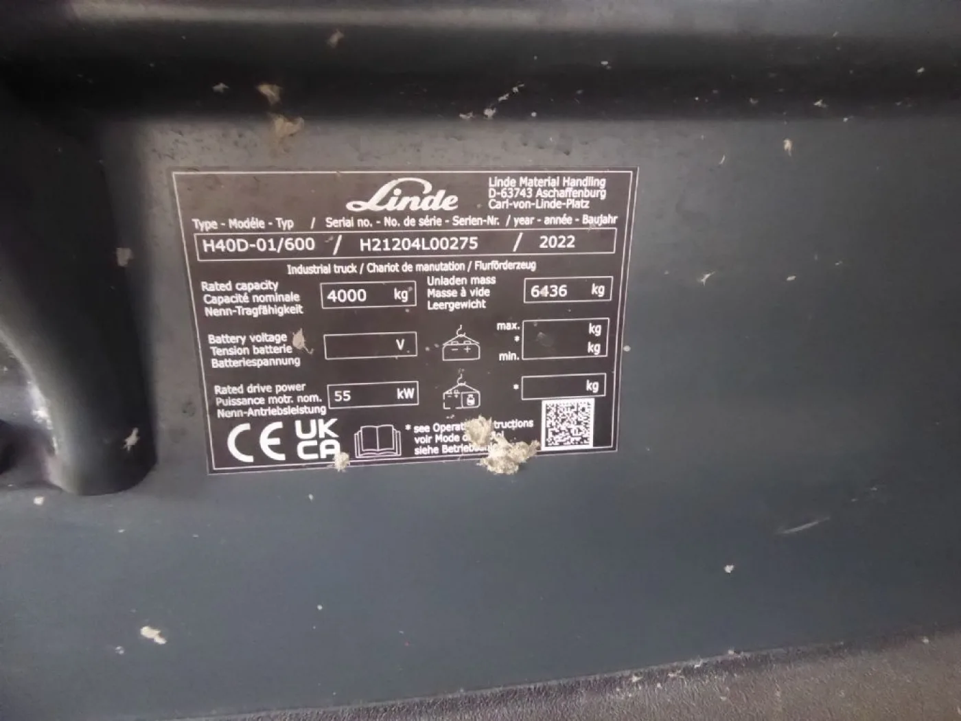 Linde H40D/600 - 8