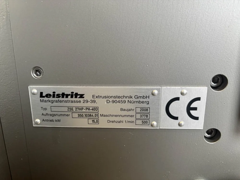 Leistritz ZSE 27 HP-PH-40D - Double screw extruder