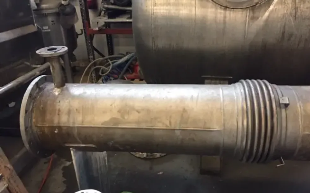 USED AGUILAR TUBULAR EXCHANGER AND ROOMS 14.7 M2 STAINLESS STEEL 316L