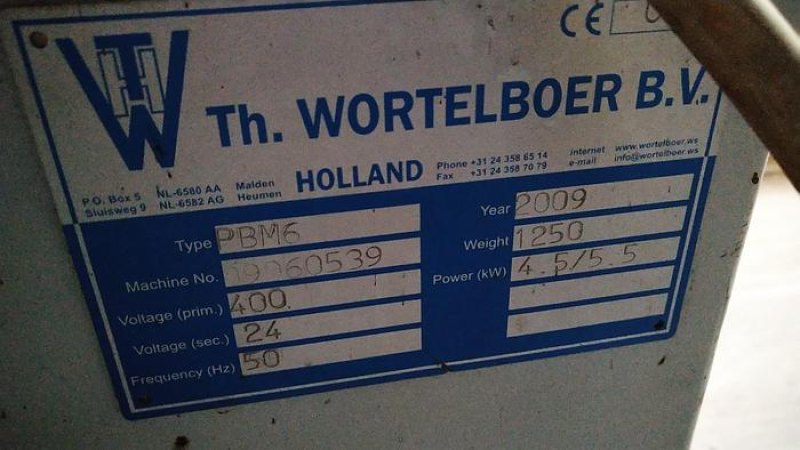2009 Wortelboer PBM6