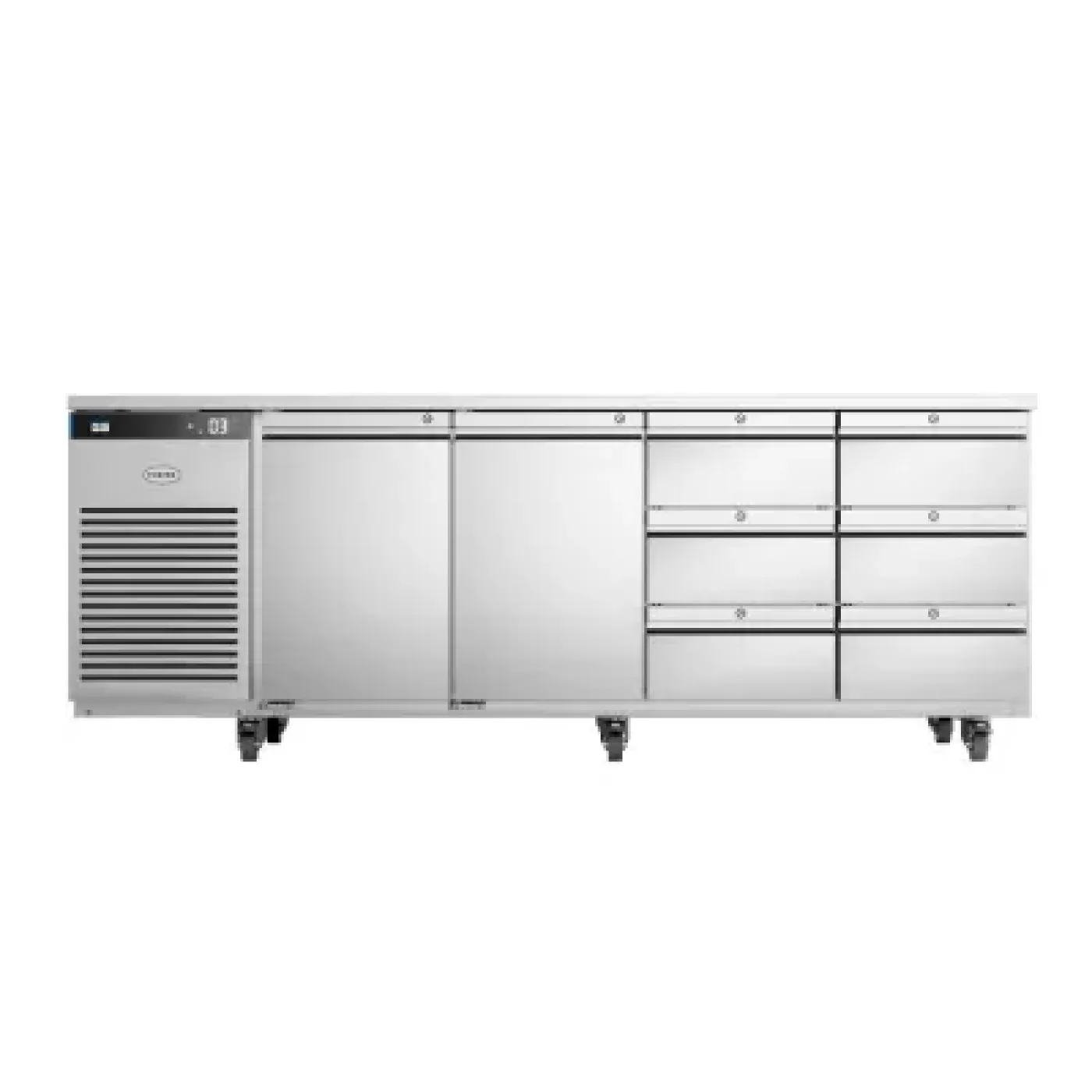 Foster EP1/4H/43-326 EcoPro G3 2 Door & 6 Drawer Frigorifique Counter 585 Litres - islandcatering - 1