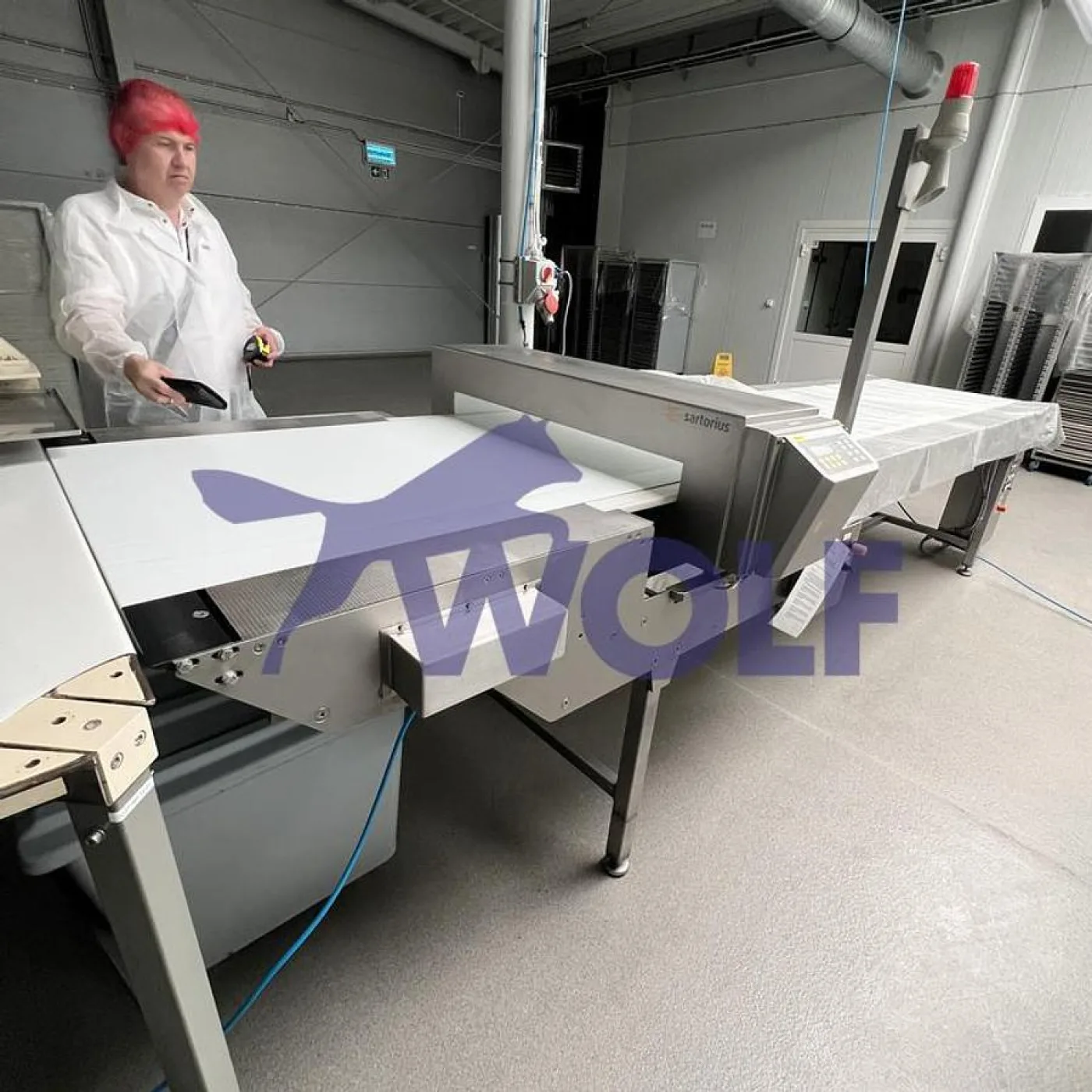 Metall-Detektor SATORIUS - Type MDE-C90, ca. 800 x 65 mm Durchgang, 2008. - 1