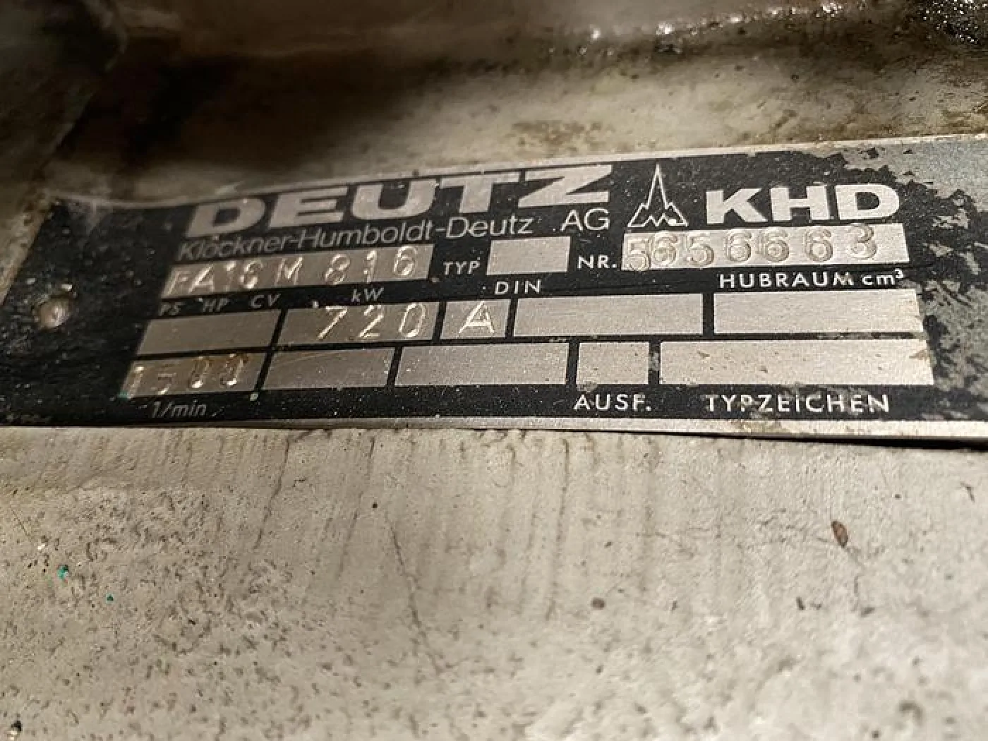 1982 DEUTZ BA16M816 LLKU - 2