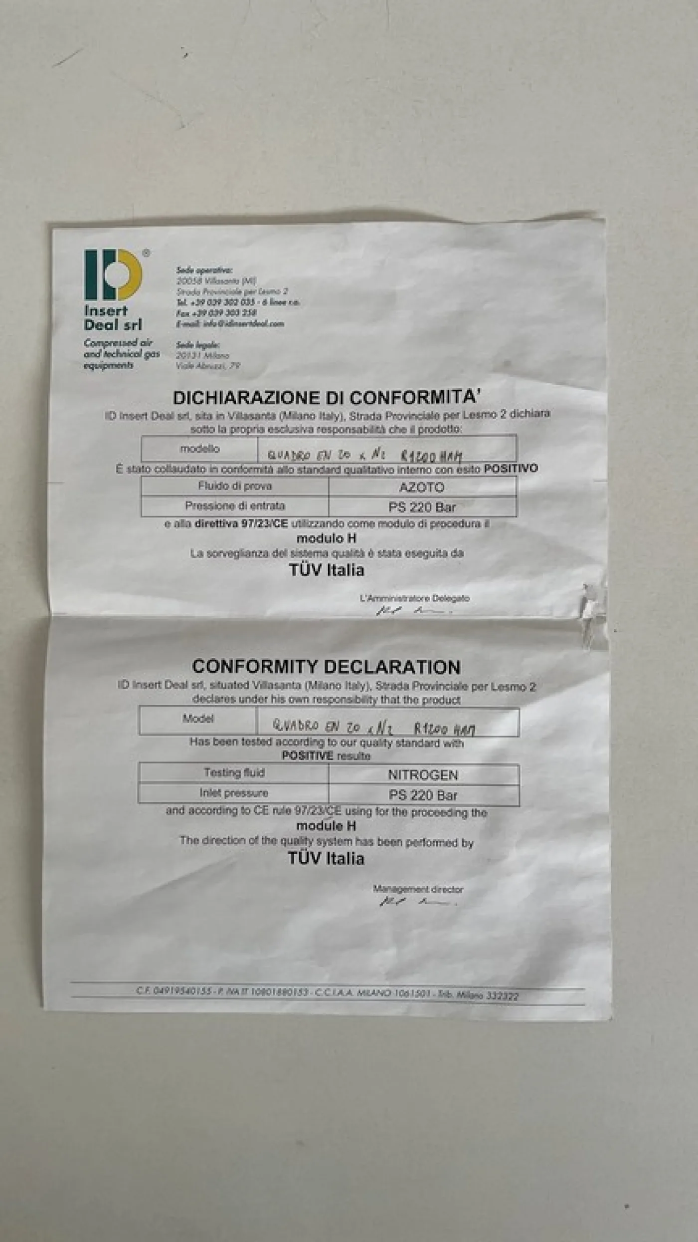 DOUBLE STAGE NITROGEN DISTRIBUTION AND DECOMPRESSION UNIT, SECOND-HAND EQUIPMENT - 3