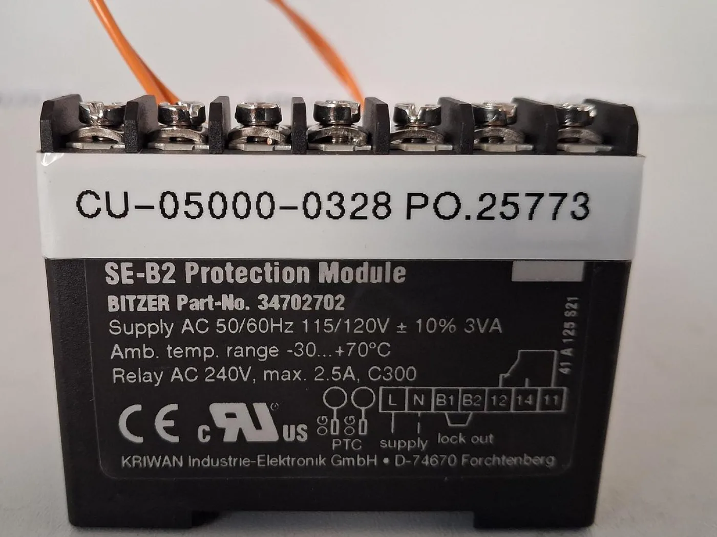 Murr Elektronisch SE-B2 Protection Module CU-05000-0328 - 1