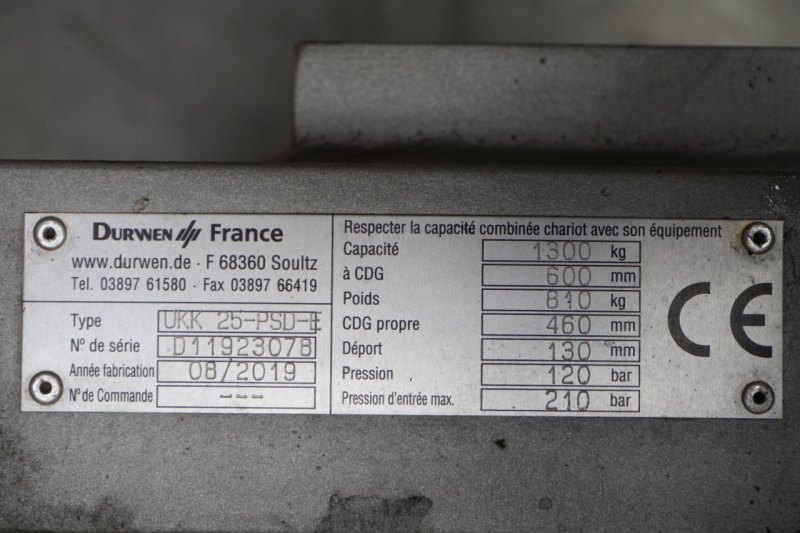 Kartonklammer Durwen DURWEN UKK 25-PSD-E, Breite 1150 mm (2019)