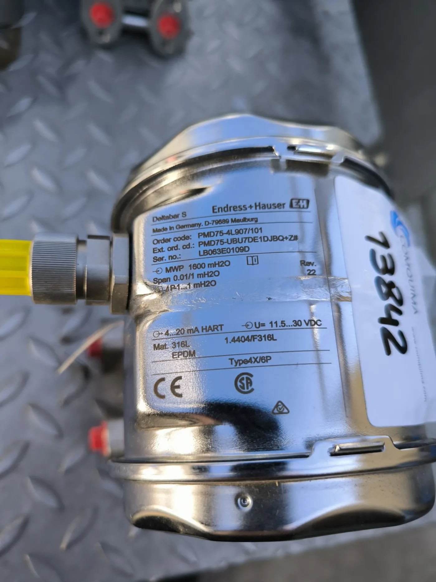 ENDRESS HAUSER DIFFERENTIAL PRESSURE TRANSMITTER DELTABAR-S - 5