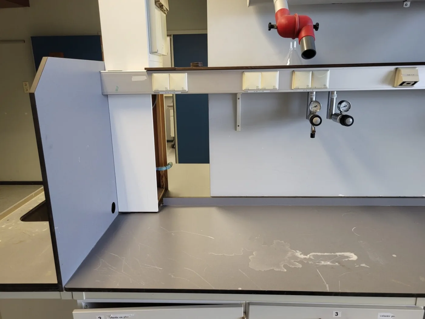 1934 – Used S+B Laboratory wall table (360 cm) - 3
