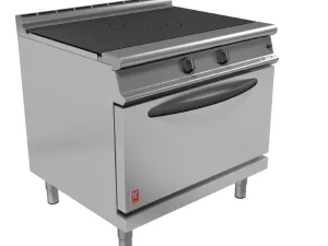 Falcon Dominator Plus Solid Top Natural Gas Oven Range G3107D with Feet - islandcatering