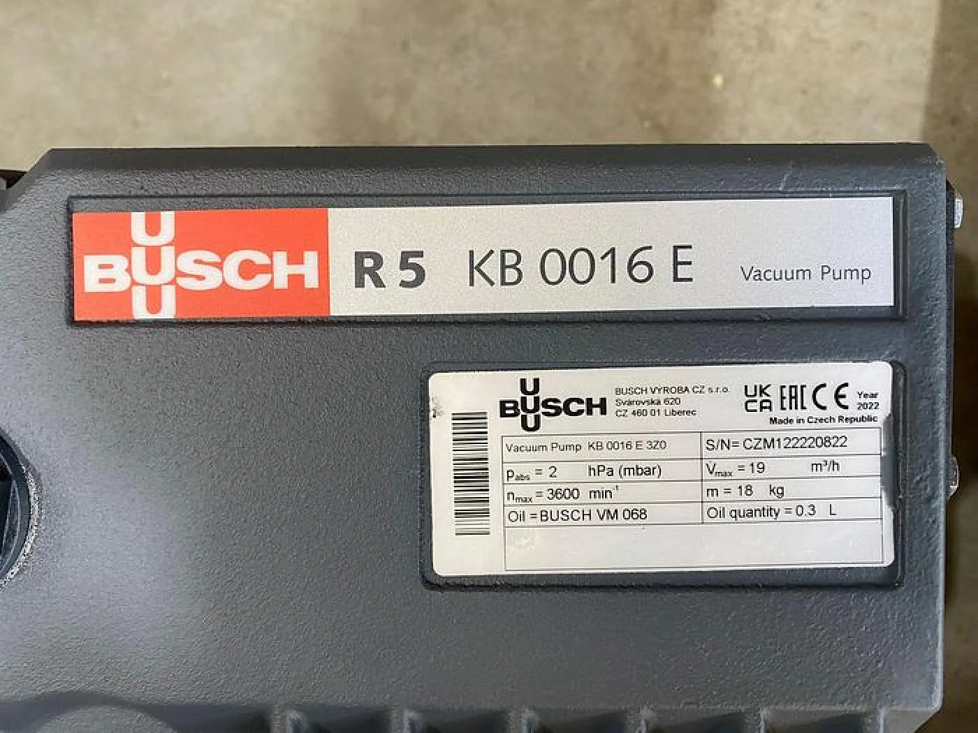 Busch Vacuümpomp R5 KB 0016 E - 3