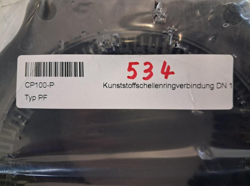 QVF Schellenringsystem Typ PF für Glas-Glas-Verbindungen DN150
