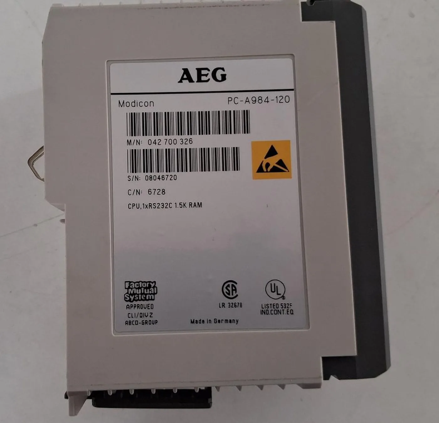 AEG Modicon PC-A984-120 PLC CPU Module - 4