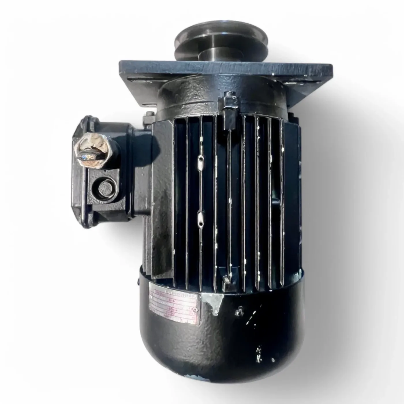 HOLZMA Vorritz-Motor Elektromotor 2,2 kW 230/400 V – Typ 90L – mit Flansch und Riemenscheibe – Original für HPP HPL Plattensägen Art.-Nr. 4075010475 - 3