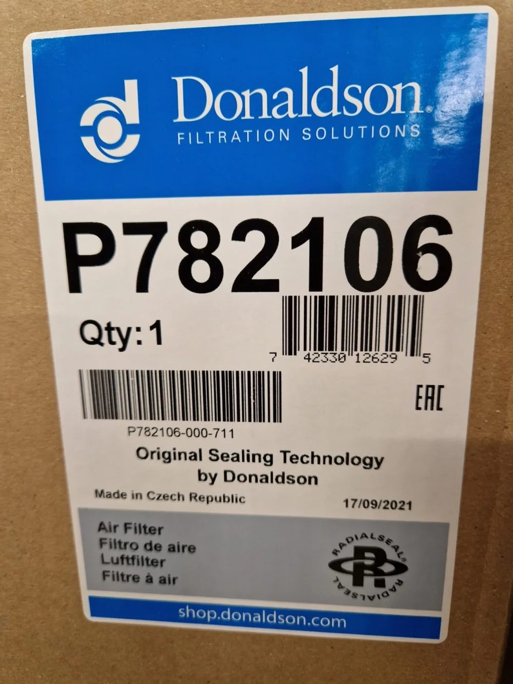 Donaldson Air Filter P782106