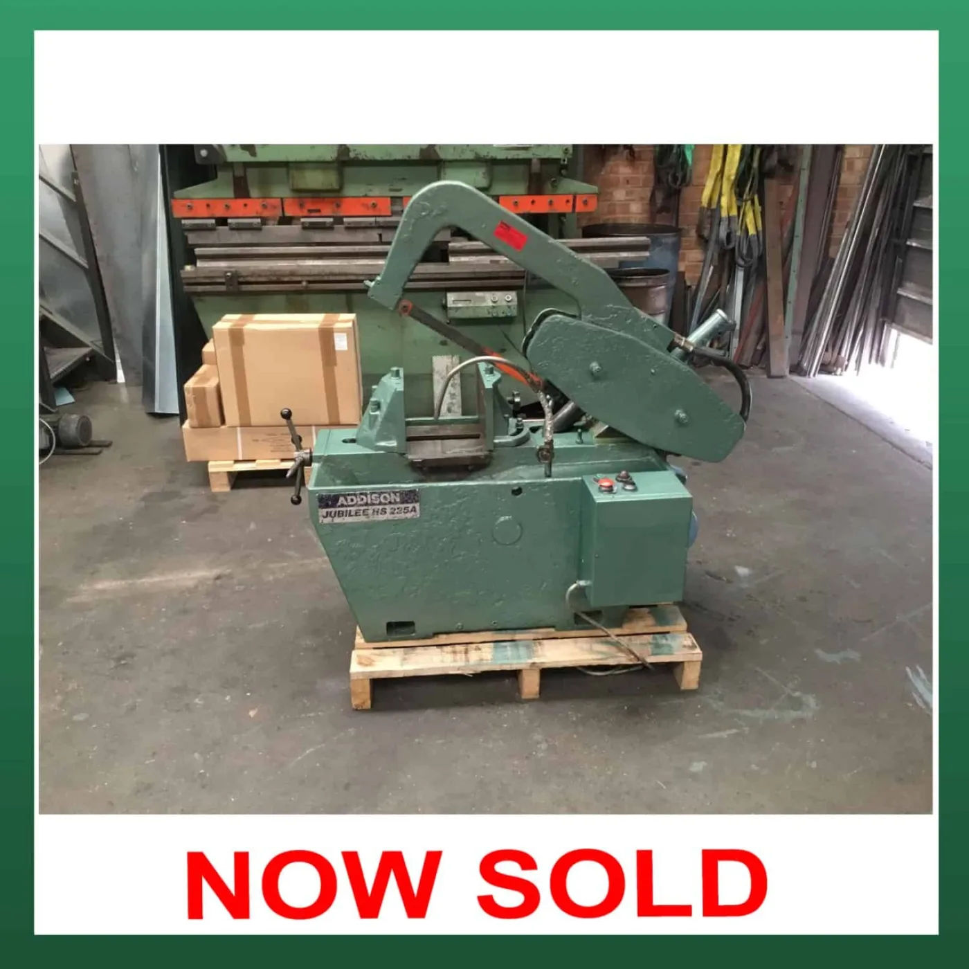 ADDISON JUBILEE HS225A Power Hacksaw - WNS - W. Neal Services Ltd - 1