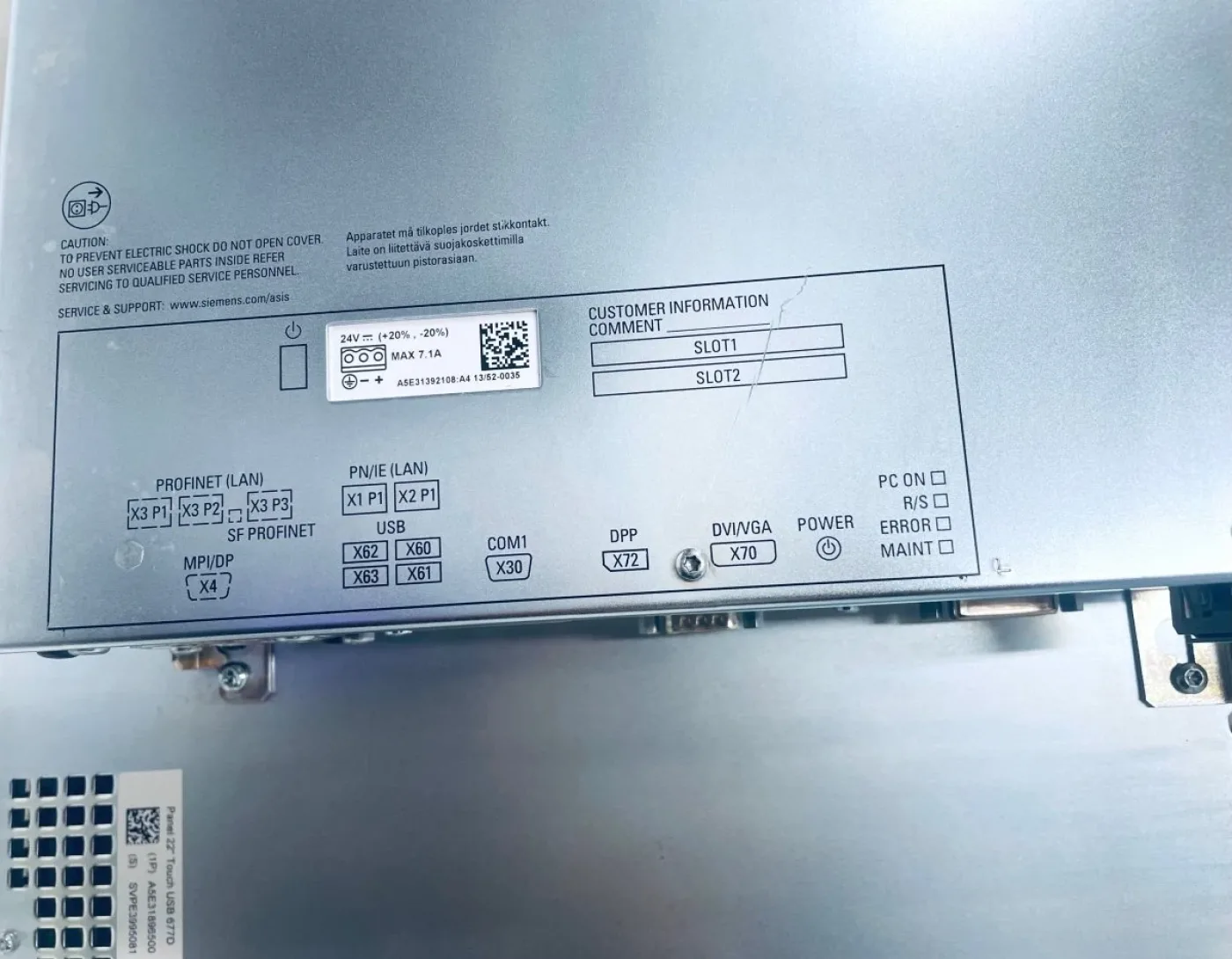 Siemens SIMATIC HMI IPC677D 6AV7260-2GY31-0BX6 - 5