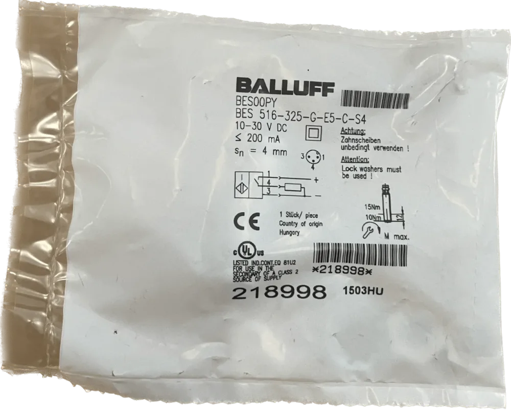 BALLUFF Induktive Standardsensoren mit Vorzugstypen BES 516-325-G-E5-C-S4