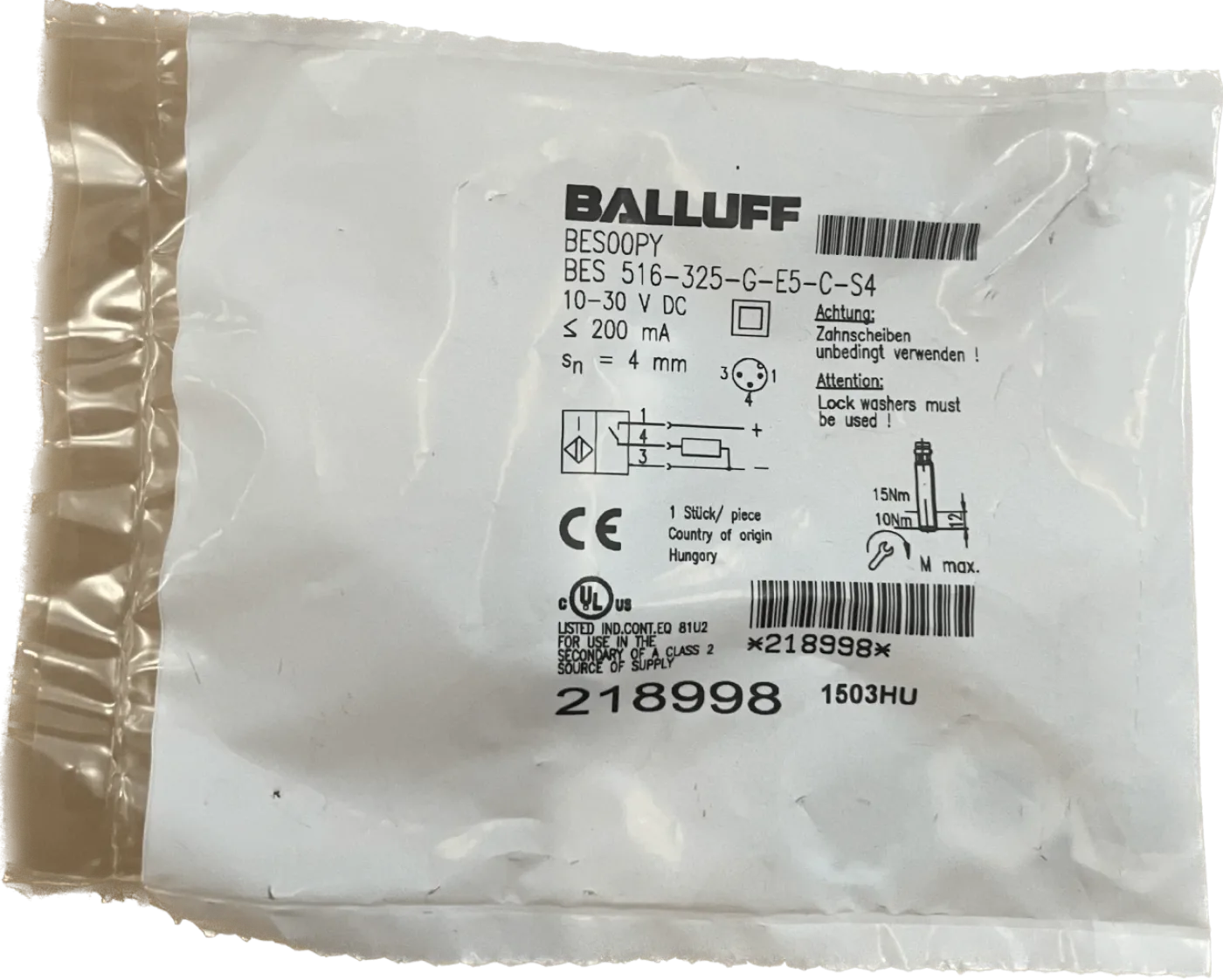 BALLUFF Induktive Standardsensoren mit Vorzugstypen BES 516-325-G-E5-C-S4 - 1