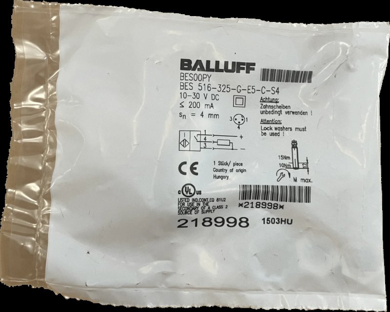 BALLUFF Induktive Standardsensoren mit Vorzugstypen BES 516-325-G-E5-C-S4