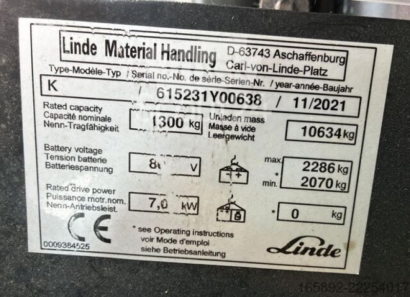 Linde K-Schwenkschubgabel 5231-00
