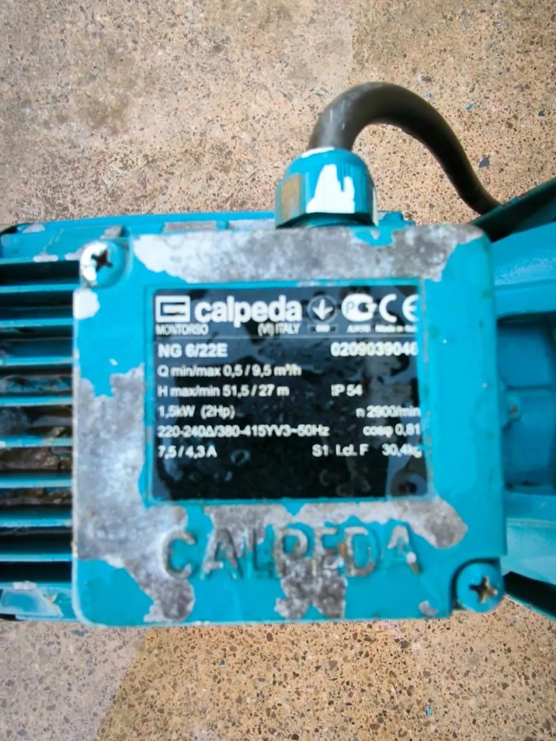 CALPEDA NG6/22E 1.5 KW SELF-PRIMING PUMP
