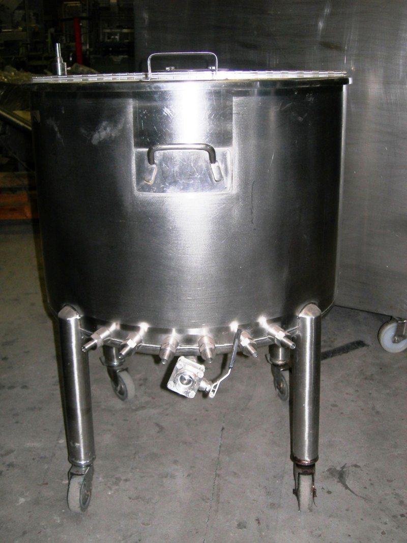 SERBATOIO CARRELLATO IN ACCIAIO INOX