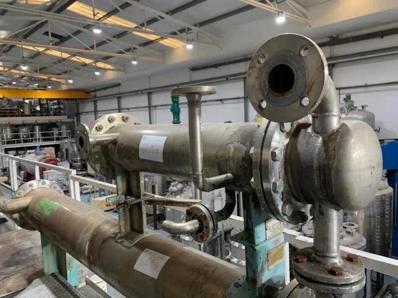 USED TUBULAR EXCHANGER TALLERES MORES 2.1 M2 STAINLESS STEEL 316L